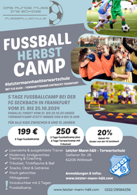 Flyer Fussballcamp Herbst 2024